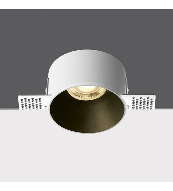 10105MR Oprawa wpuszczana biało-czarna 1xGU10 IP20