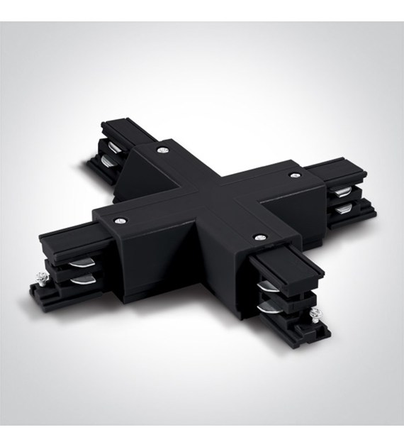 41018A/B Łącznik X czarny do szynoprzewodu