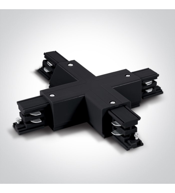 41018A/B Łącznik X czarny do szynoprzewodu