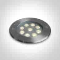 69076C/W Wpust dogruntowy LED 9W 3000K stalowy