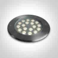 69076D/W Wpust dogruntowy LED 18W 3000K stalowy