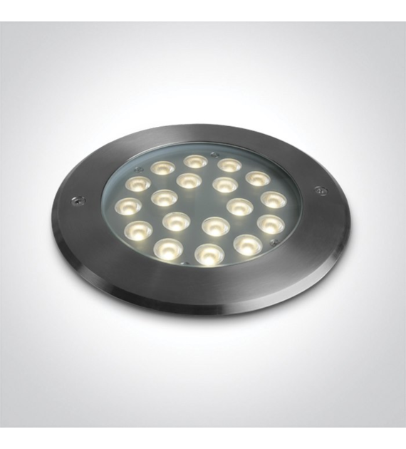 69076D/W Wpust dogruntowy LED 18W 3000K stalowy