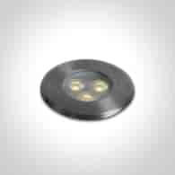 69076A/W Wpust dogruntowy LED 3W 3000K stalowy