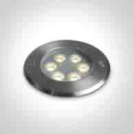 69076B/W Wpust dogruntowy LED 6W 3000K stalowy