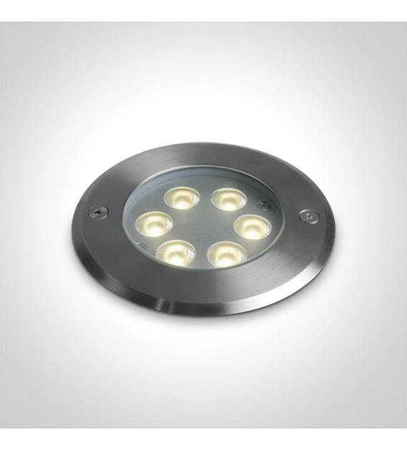 69076B/W Wpust dogruntowy LED 6W 3000K stalowy