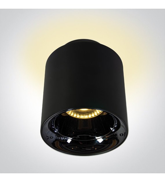 12112A/B/W Sufitowa Czarna 10W+2W 3K IP20 230V