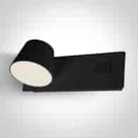 65147/B/W Kinkiet czarny lewy 6W+4W 3000K  IP20