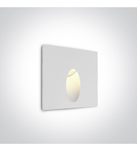 68032/W/W Wpust ścienny biały 3W 3000K IP54