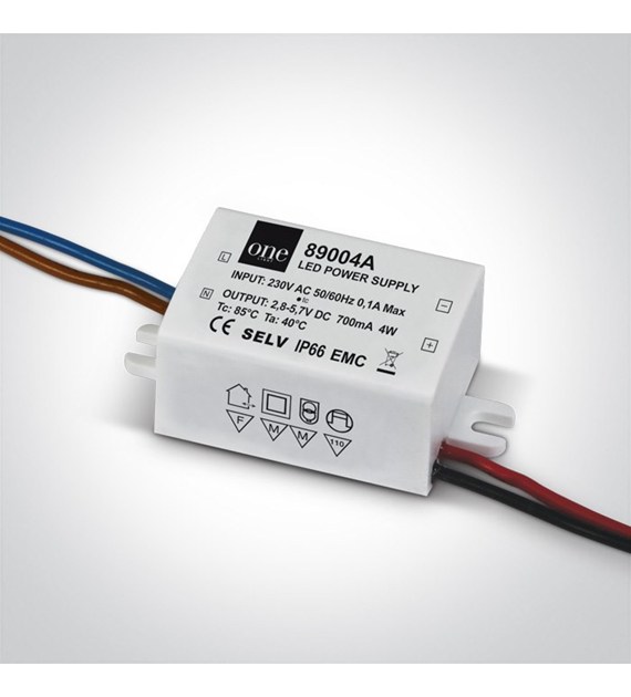 89004A Zasilacz nieściemnialny LED IP66 700mA 2-4W