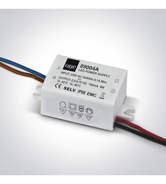 89004A Zasilacz nieściemnialny LED IP66 700mA 2-4W