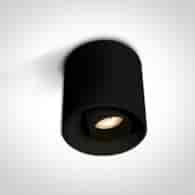 12108T/B/WLampa sufitowa czarna LED 8W 3000K IP20