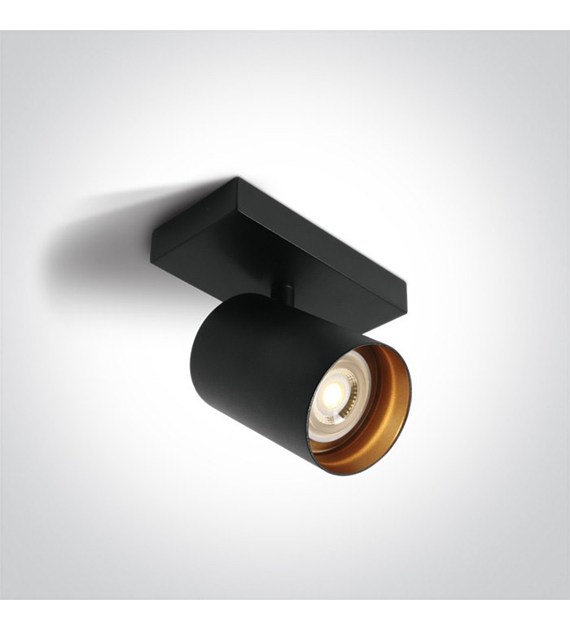 65105N/B/B Oprawa sufitowa Elatos czarna GU10 IP20