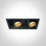 51211C/B/W czarna wpuszczana oprawa typu downlight