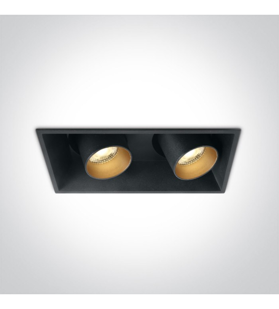 51211C/B/W czarna wpuszczana oprawa typu downlight