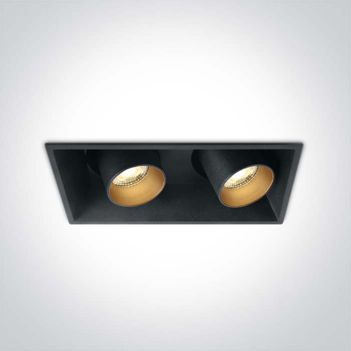 51211C/B/W czarna wpuszczana oprawa typu downlight