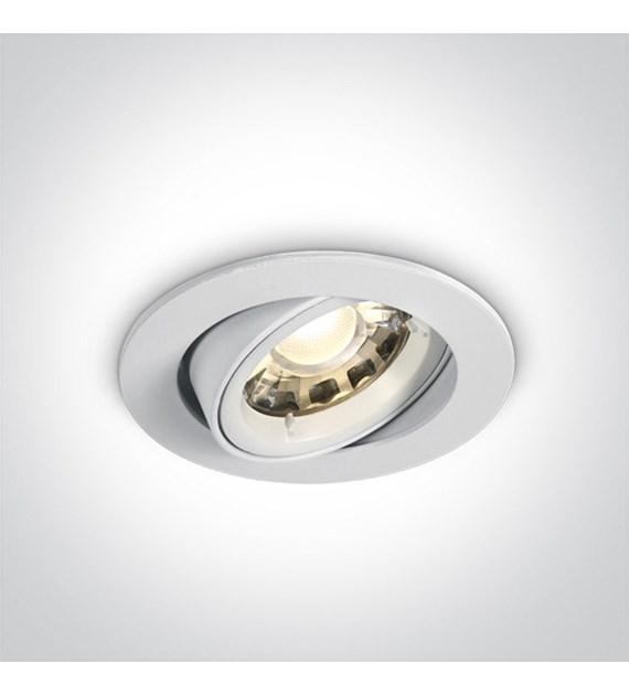 11105CGU/W biały wpust z oprawką GU10 MR16