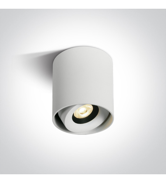 12108X/W/W biały cylinder COB LED 3000K; zasilacz