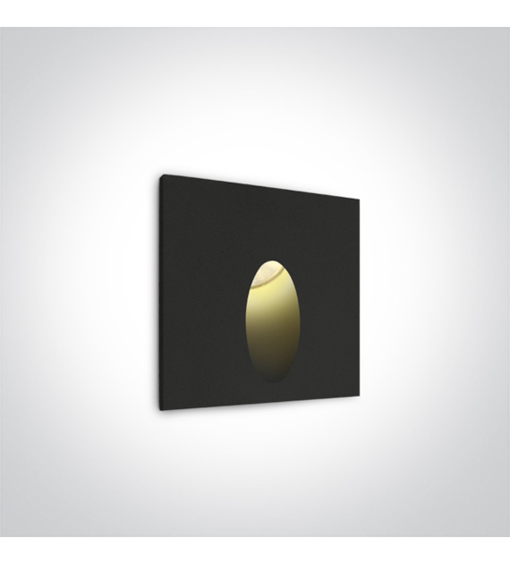 68032/B/W Wpust w ścianę czarny 3W 3000K IP54