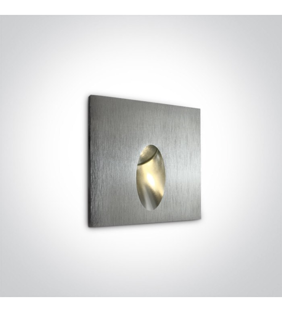 68032/AL/W Wpust w ścianę alu 3W 3000K IP54