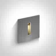 68004/AL/W  aluminiowy wpust ścienny LED 3000K 3W