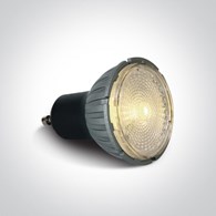 7306GZ/W Żarówka Led czarna  GU10 7W 3000K  Dimm