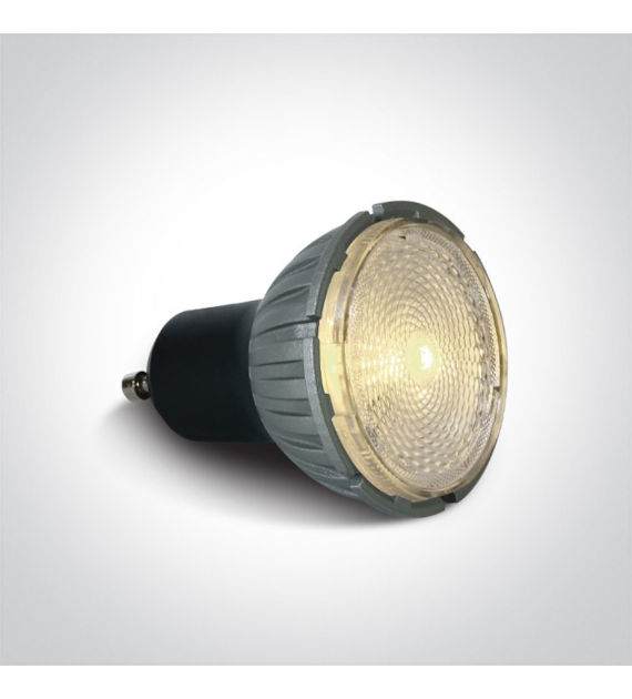 7306GZ/W Żarówka Led czarna  GU10 7W 3000K  Dimm