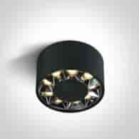 12112X/B/W Oprawa sufitowa czarna LED 3K 12W IP20