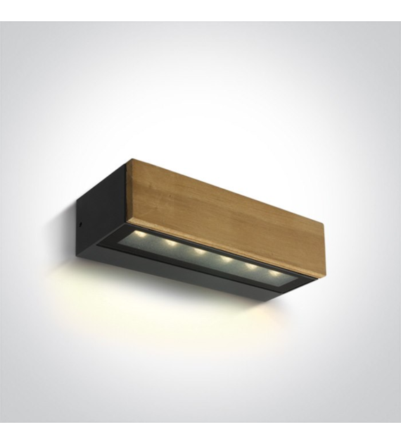 67522A/AN/W kinkiet antracyt drewno LED 8W WW IP65