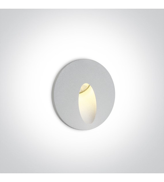 68030/W/W biały wpust ścienny LED 3000K 3W IP54; z