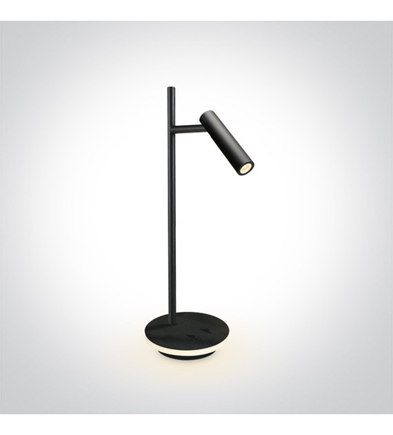 61132A/B/W Lampa stołowa Diodor czarna  3W+6W/3K