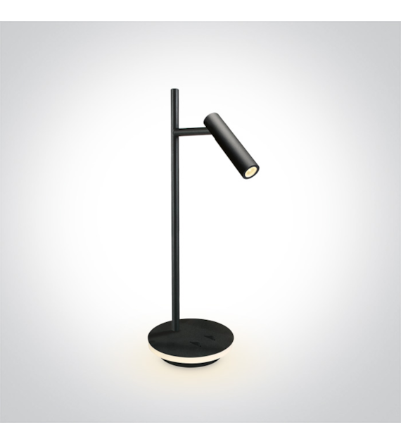 61132A/B/W Lampa stołowa Diodor czarna  3W+6W/3K