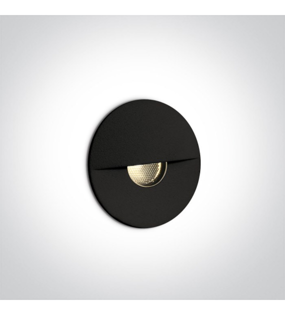 68070/B/W czarny wpust ścienny LED 3000K 1W 350mA