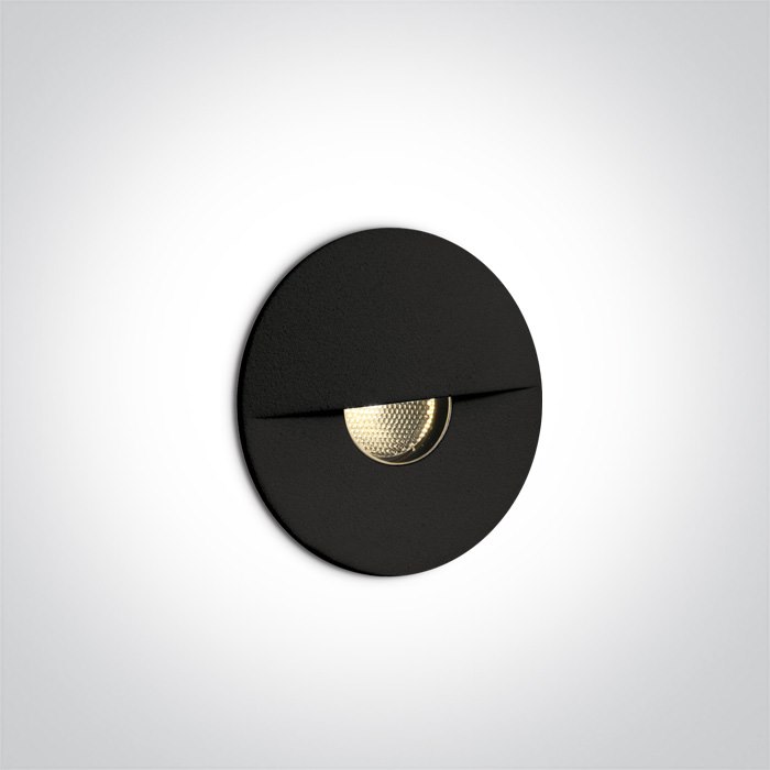 68070/B/W czarny wpust ścienny LED 3000K 1W 350mA