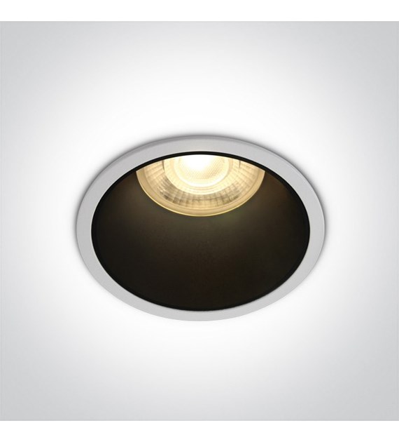 10105AD/W/B Wpust Alewga biały czarny GU10 IP20