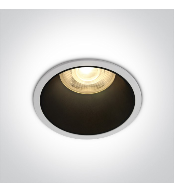 10105AD/W/B Wpust Alewga biało-czarny GU10 IP20