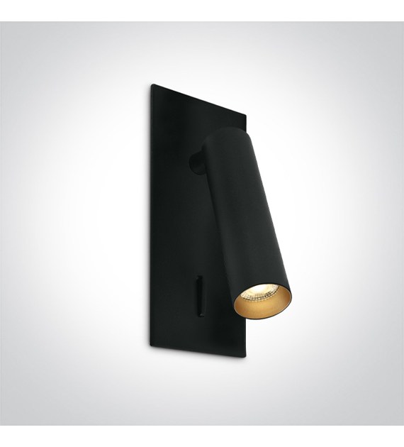 65746R/B/W Kinkiet Kandila 3 czarny LED 3000K 3W