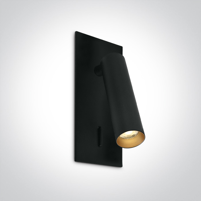 65746R/B/W Kinkiet Kandila 3 czarny LED 3000K 3W