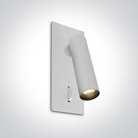 65746R/W/W biała przyłóżkowa regulowana oprawa COB