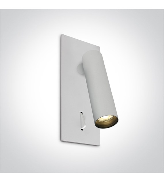 65746R/W/W biała przyłóżkowa regulowana oprawa COB