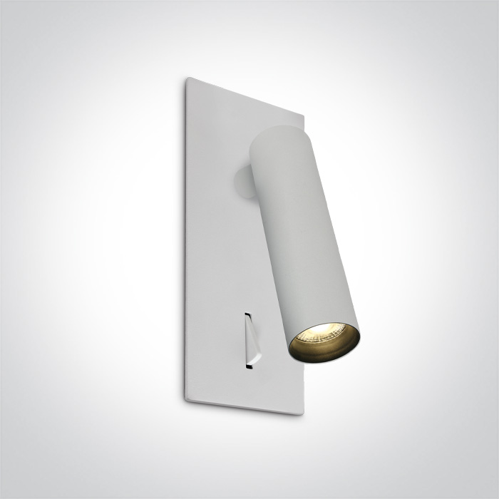 65746R/W/W biała przyłóżkowa regulowana oprawa COB