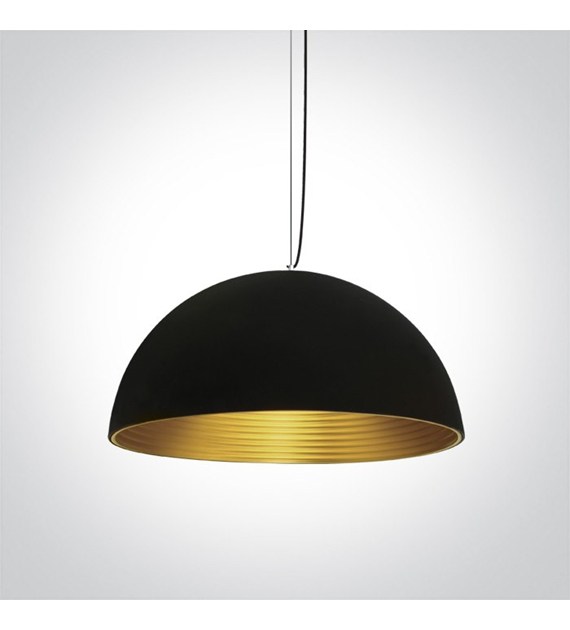 63022A/B/BS Lampa wisząca czarny/mosiądz  1xE27