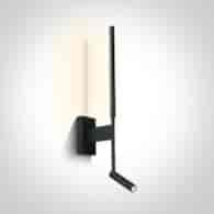 65144/B/W Czarny kinkiet Ines 3W+6W 3000K