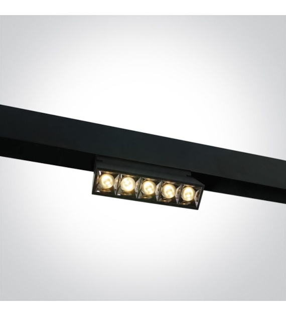 42106A/B/W czarna regulowana lampa TRACK MAGNETIC