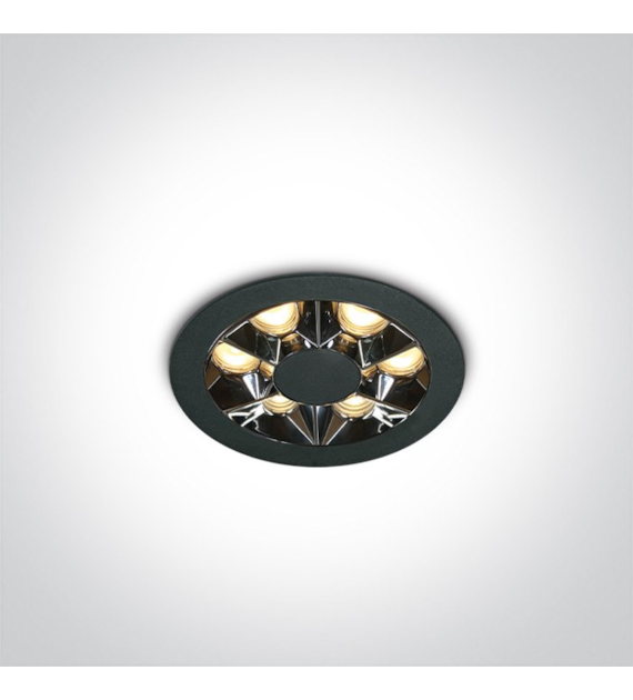 10106X/B/W Wpust czarny LED 3K 6W IP20 One Light