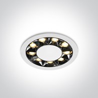 10112X/W/W Wpust biały LED 12W IP20 One Liight