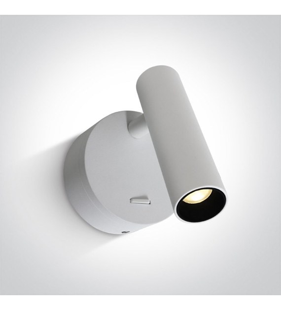 65738/W/W Kinkiet Dokimio biały LED 3000K 3W IP20