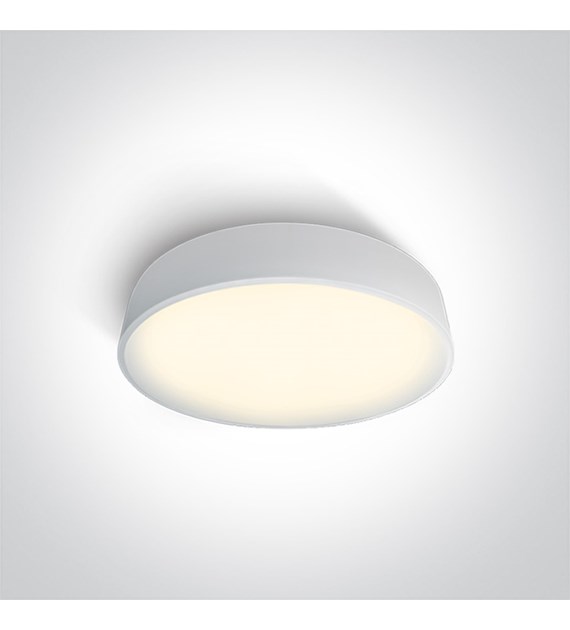 62125D/W/W biały plafon LED 3000K 25W; nieściemnia