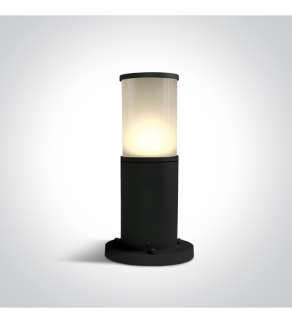 67100/B Słup ogrodowy 35cm Czarny E27 IP54 One