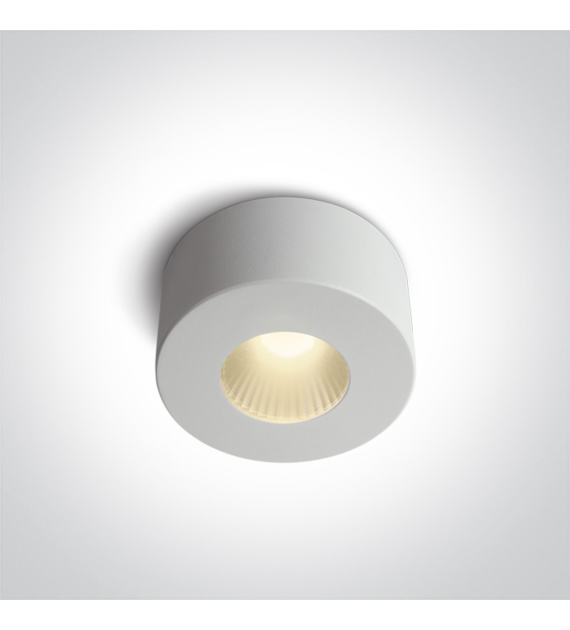 12107V/W/W biała oprawa sufitowa AC LED 3000K 7W