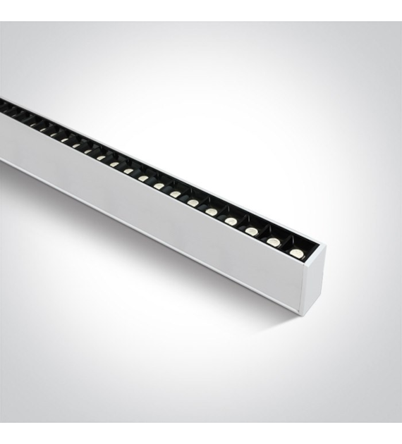 38150B/W/C biała oprawa z możłiwością montażu podw